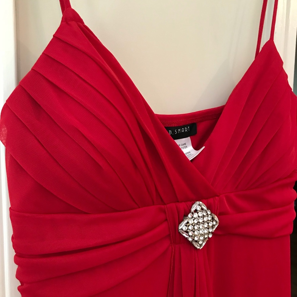 Red long dress